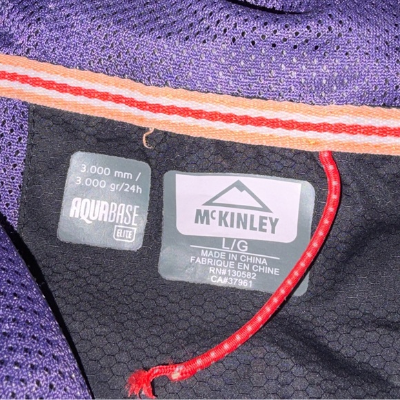 McKinley black wind breaker jacket size L - Picture 3 of 3